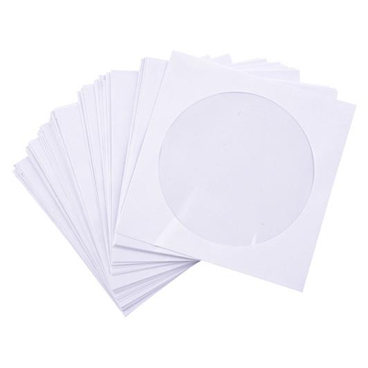 White CD Window Envelope 5 x 5 Inch